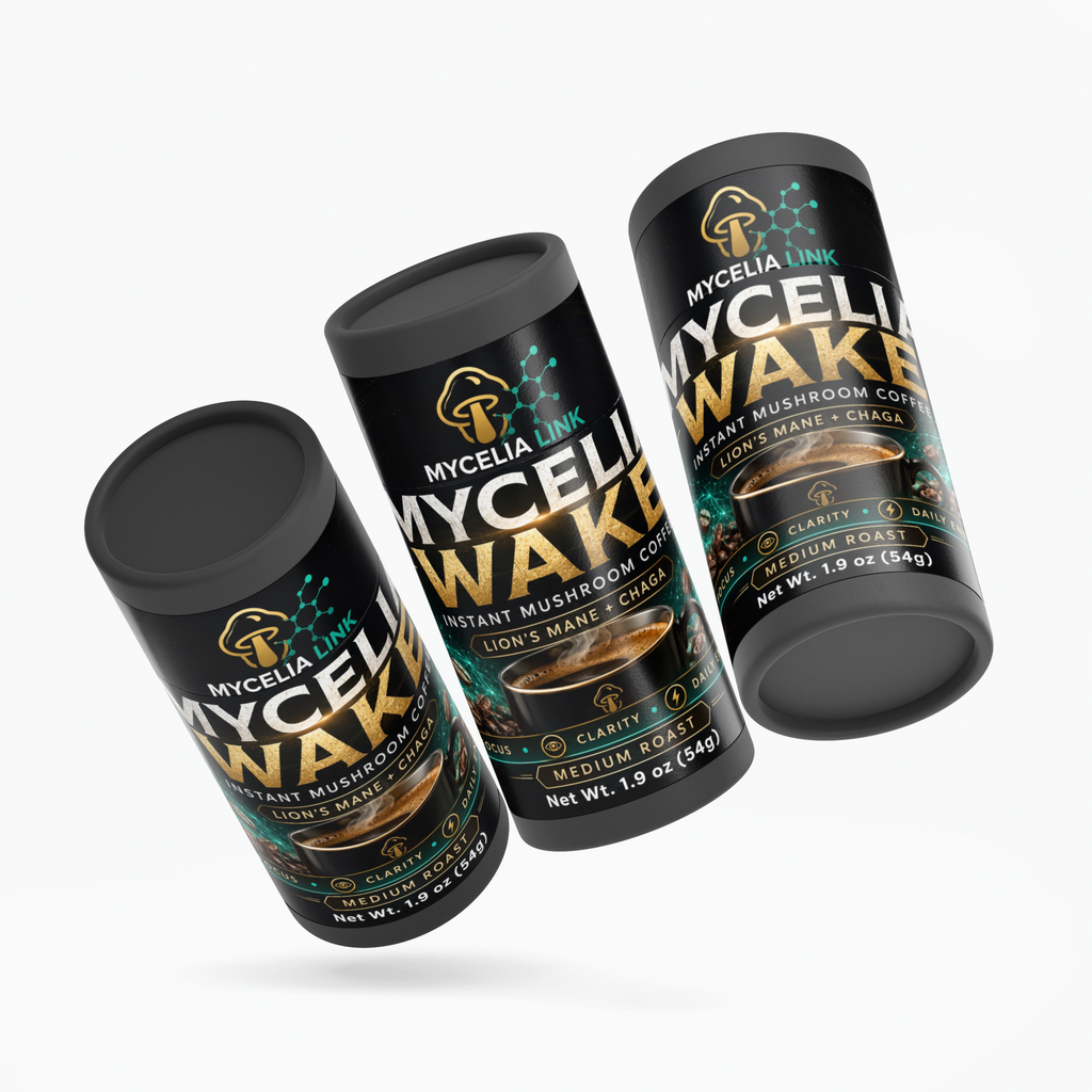 Mycelia Wake Mushroom Fuse Instant Coffee (Medium Roast)