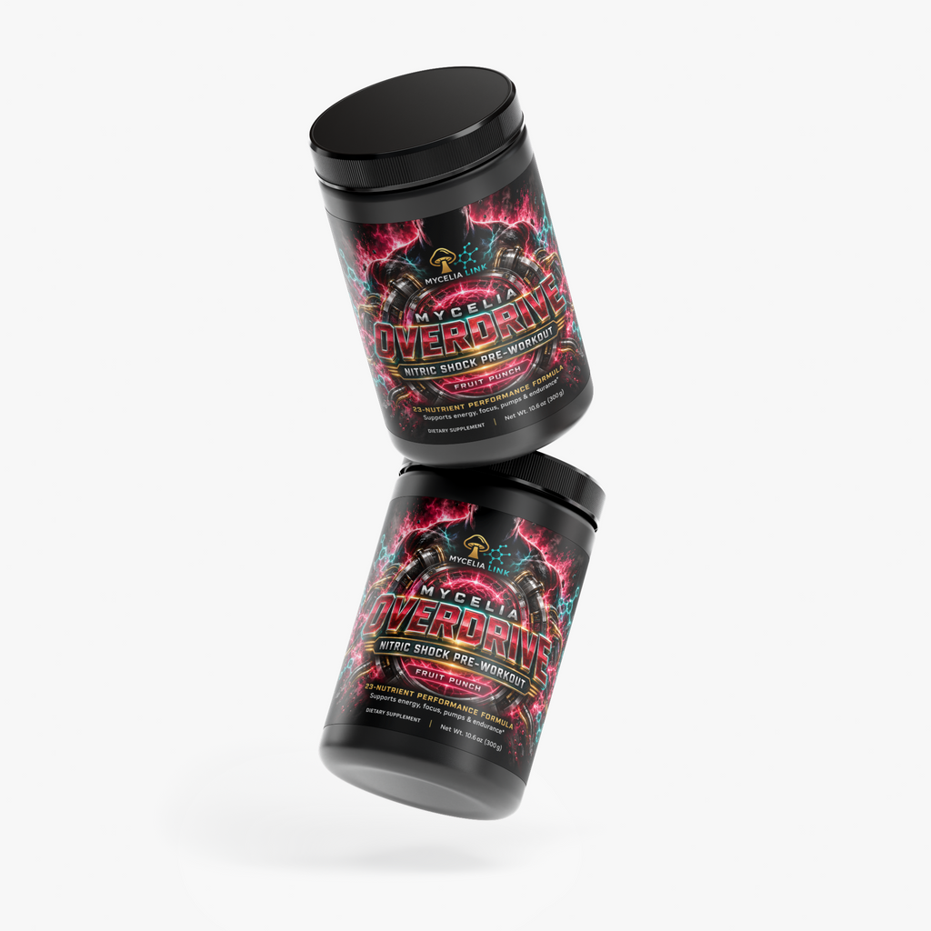 MYCELIA OVERDRIVE PRE-WORKOUT (Fruit Punch)