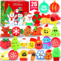 MOZACI Squishies 26 Pack Mochi Squishy Toys - Christmas Kawaii Cat Squishys Slow Rising Animals - Party Favors Goodie Bag Birthday Gifts Mini Squishies Stress Reliever Toy Pack